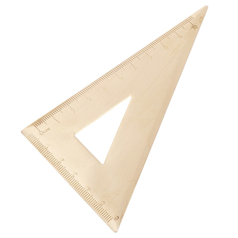 Durable Brass Speed Tri-square Line Ruler Triangular Ruler Square Woodworking Carpenter Ruler Tool