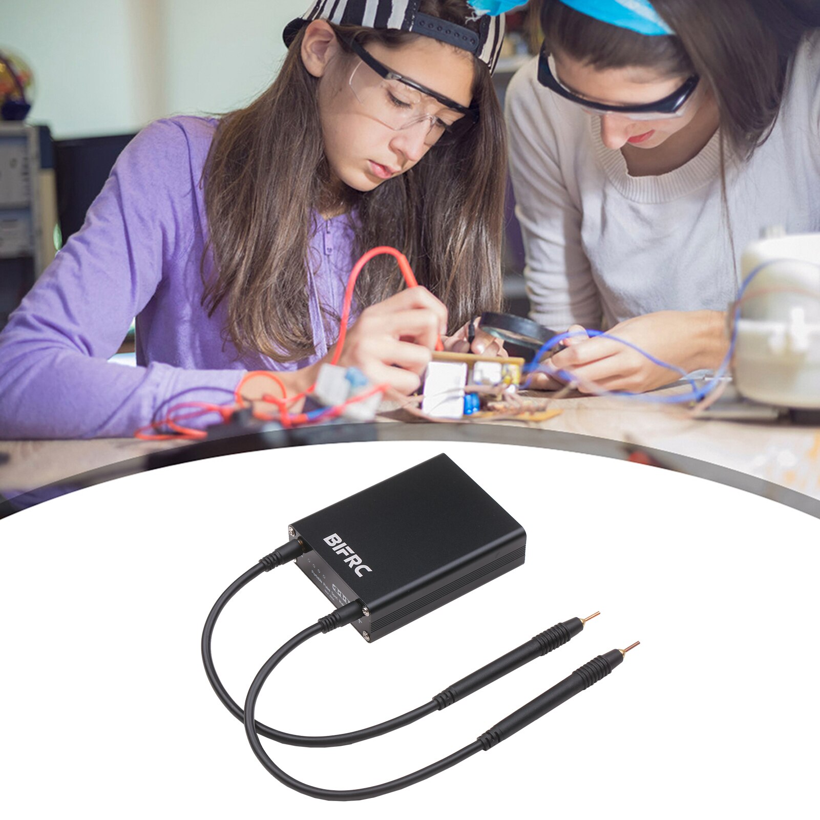 9 Gears Mini Spot-Welding Machine with Single-handed Welding Pen Intelligent DIY Spot-Welding Set for Lithium Battery EU/US Plug
