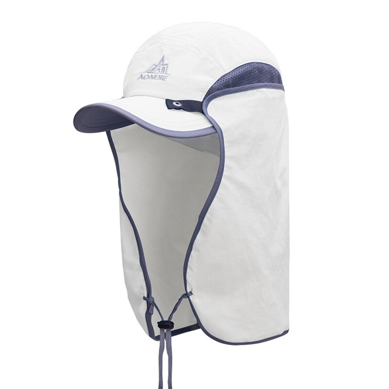 Vissen Hoed Zonneklep Cap Upf 50 Verwijderbare Voor Running Wandelen Klimmen Outdoor FK88: WHITE