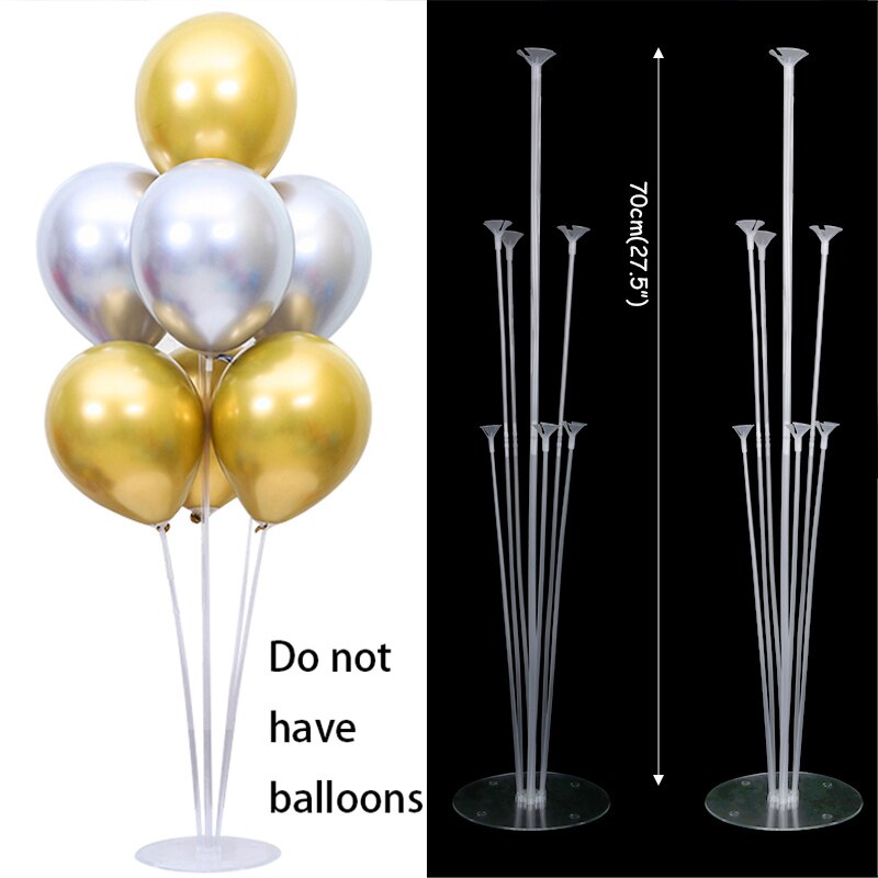 Ballon rond support ballons couronne anneau pour fête d'anniversaire décor fête enfants faveurs bébé douche fournitures décoration de mariage: 2set 7stick stand