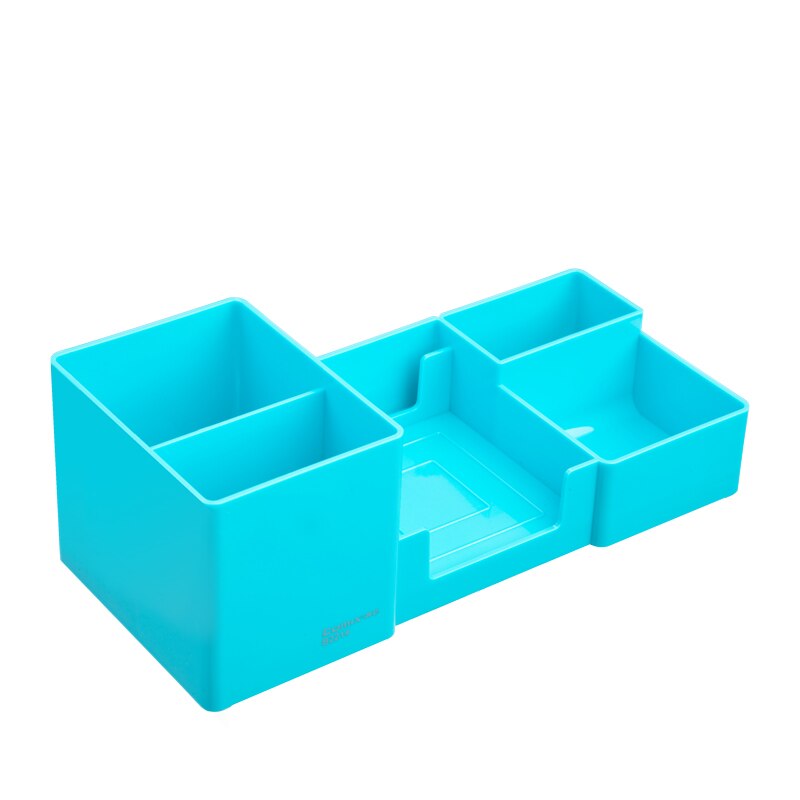 Comix 6 Components Desk Organizer,Office Desktop Organizer,White Desk Organizer(B2214 White): Blue
