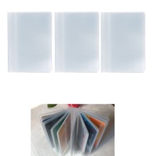 Thinkthendo plast pvc genomskinlig påse namn id kreditkortshållare väska organizer keeper ficka