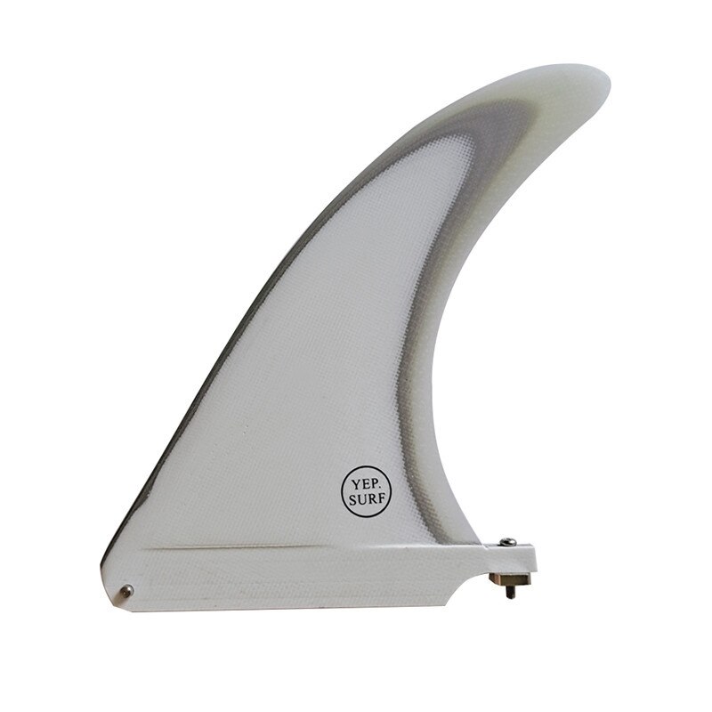 -Yep.Surf Surf Longboard Fins Fiberglass 8 Inch Fin Surfboard Fin Single Fins: white