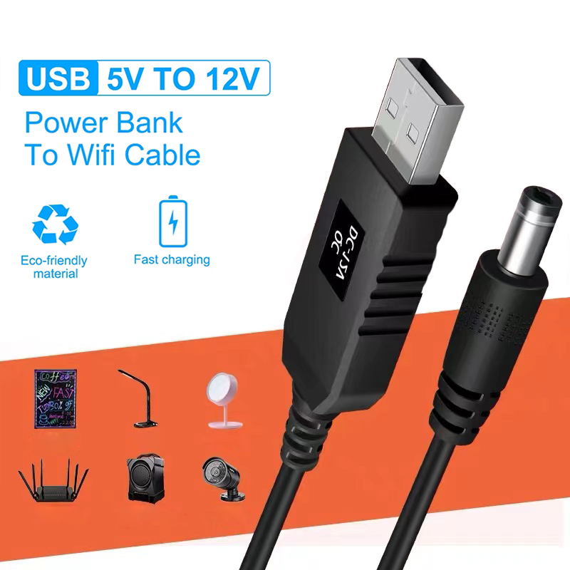 USB to DC Power Cable for Wifi Router Modem Fan Speaker USB to DC 3.5mm Jack Charging Cable Power Cord Plug Connector Adapter
