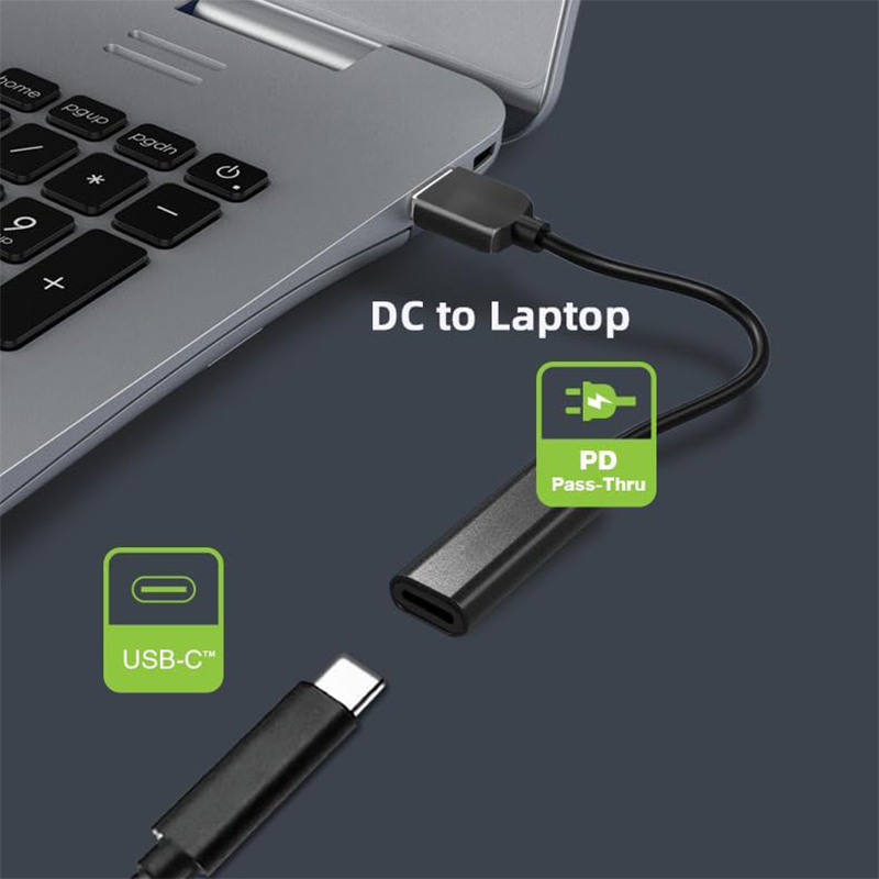 65 W Typ C PD Laptop Ladegerät Adapter Stecker USB C auf DC Energie Jack Ladekabel Kabel für Lenovo Asus HP Laptops