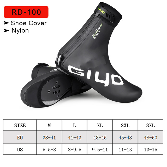 Giyo Waterdichte Schoen Covers Winter Fietsen Laarzen Neopreen Fleece Overschoenen Mtb Racefiets Teen Cover Fietsen Apparatuur: M / Ivoor