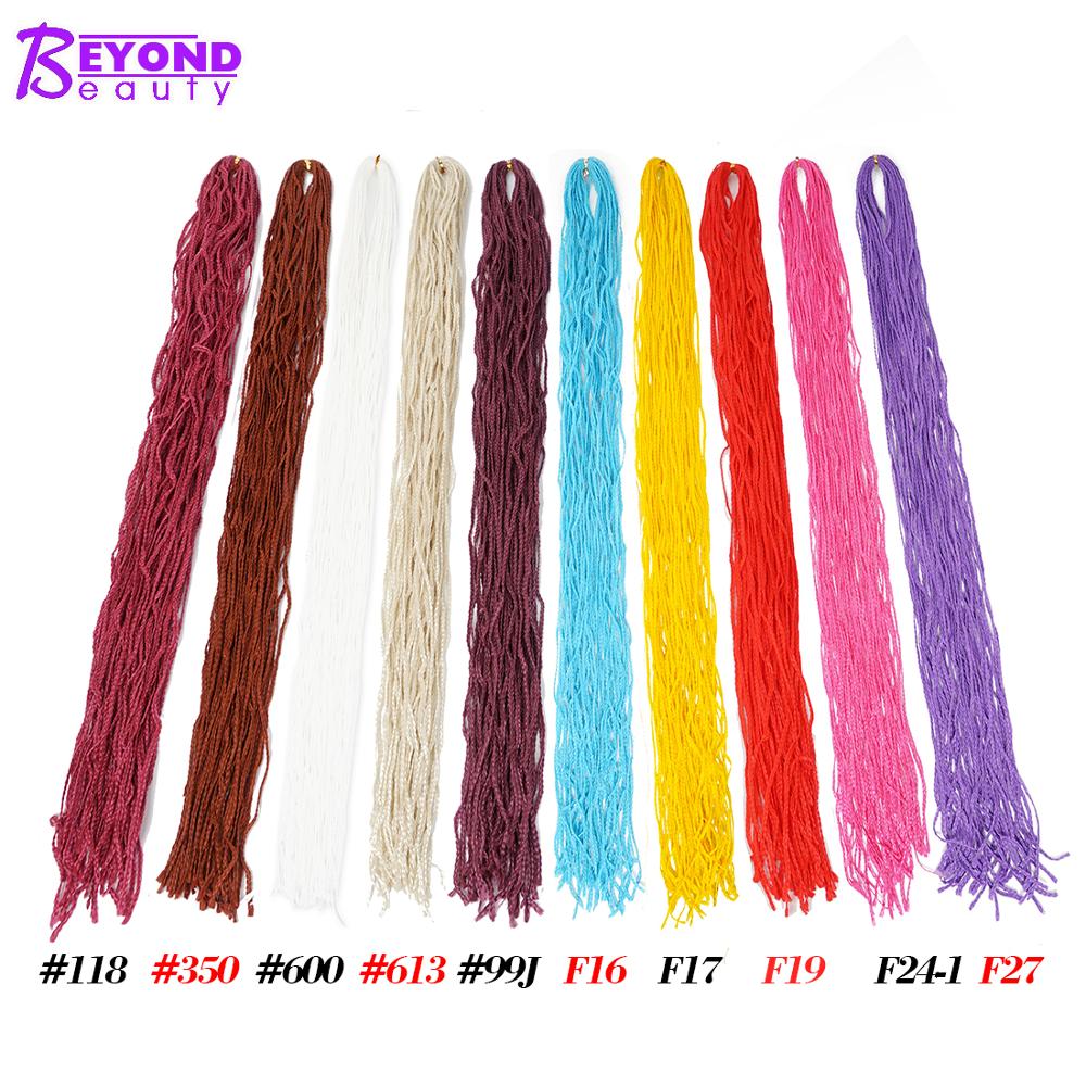 Box Braids Extensions Hair For Crochet Braids Synthetic Braiding Hair Micro Braid Crochet Hair Zizi Braids 50g / pack