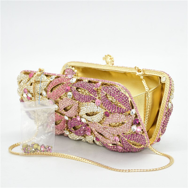 Nyeste diamant luksus taske fest perle perler clutch tasker håndlavede bryllup tasker luksus håndtasker dame tasker