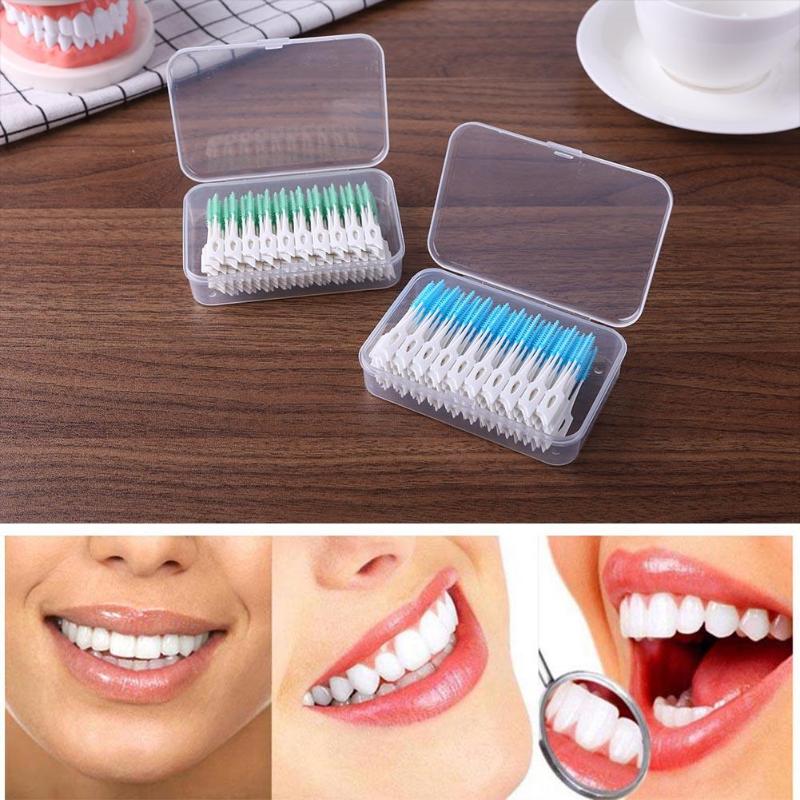 160PCS Soft Interdental Brush Oral Hygiene Tooth Flossing Tooth Pick Interdental Cleaners Dental Brush Tooth Floss Cleaning Tool
