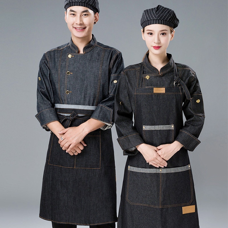 Uniformes de Chef Jean, vêtements de cuisine pour hommes et femmes, style