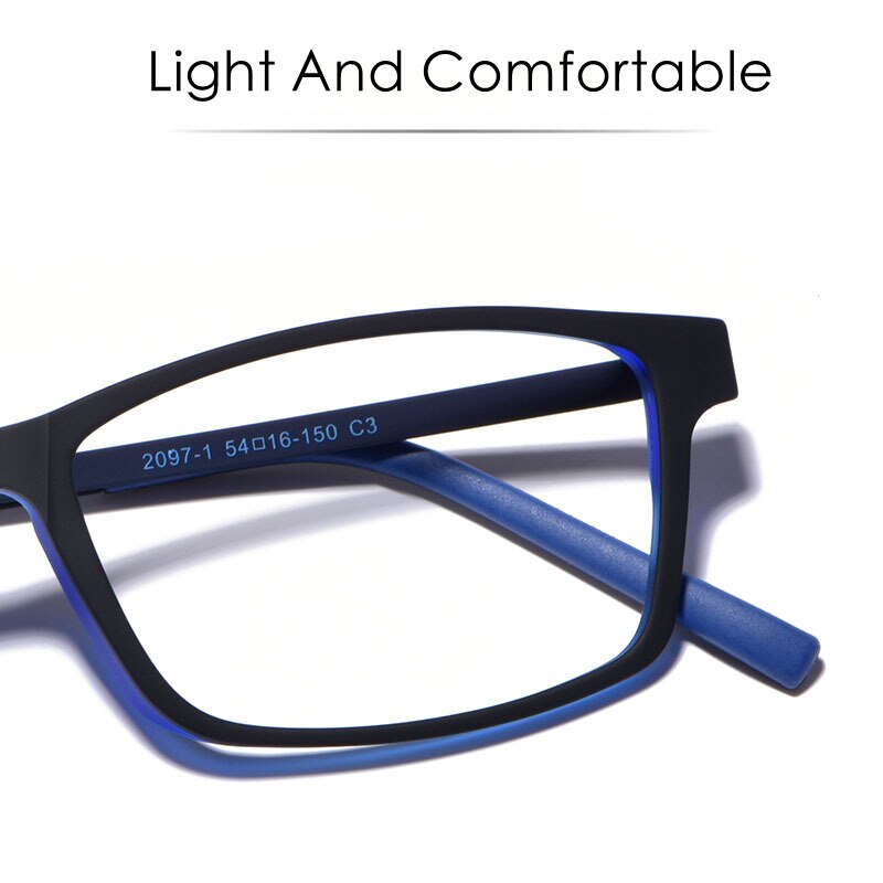 KatKani – lunettes de vue Ultra légères TR90 pour hommes, monture en alliage Super élastique, plein cadre, lunettes de Prescription optique, 2097-1