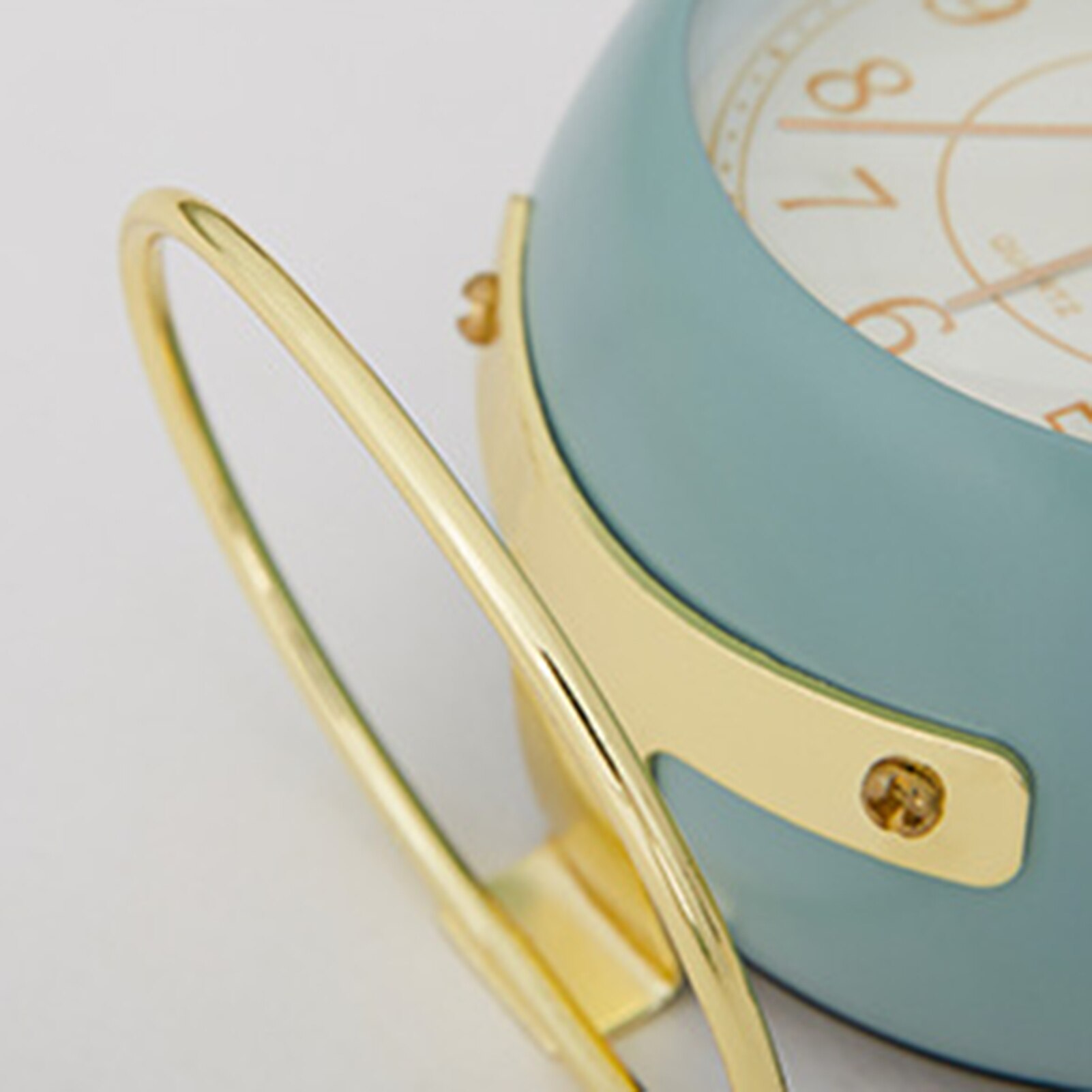 Mini Leuke Desktop Metalen Ronde Wekker Night Light Thuis Slaapkamer Decoratie Wekkers