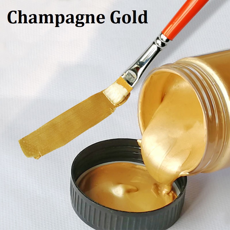 100ML Gold Paint Metallic acrylic paint,waterproof not faded for Statuary Coloring DIY hand painted graffiti Varnish Coating