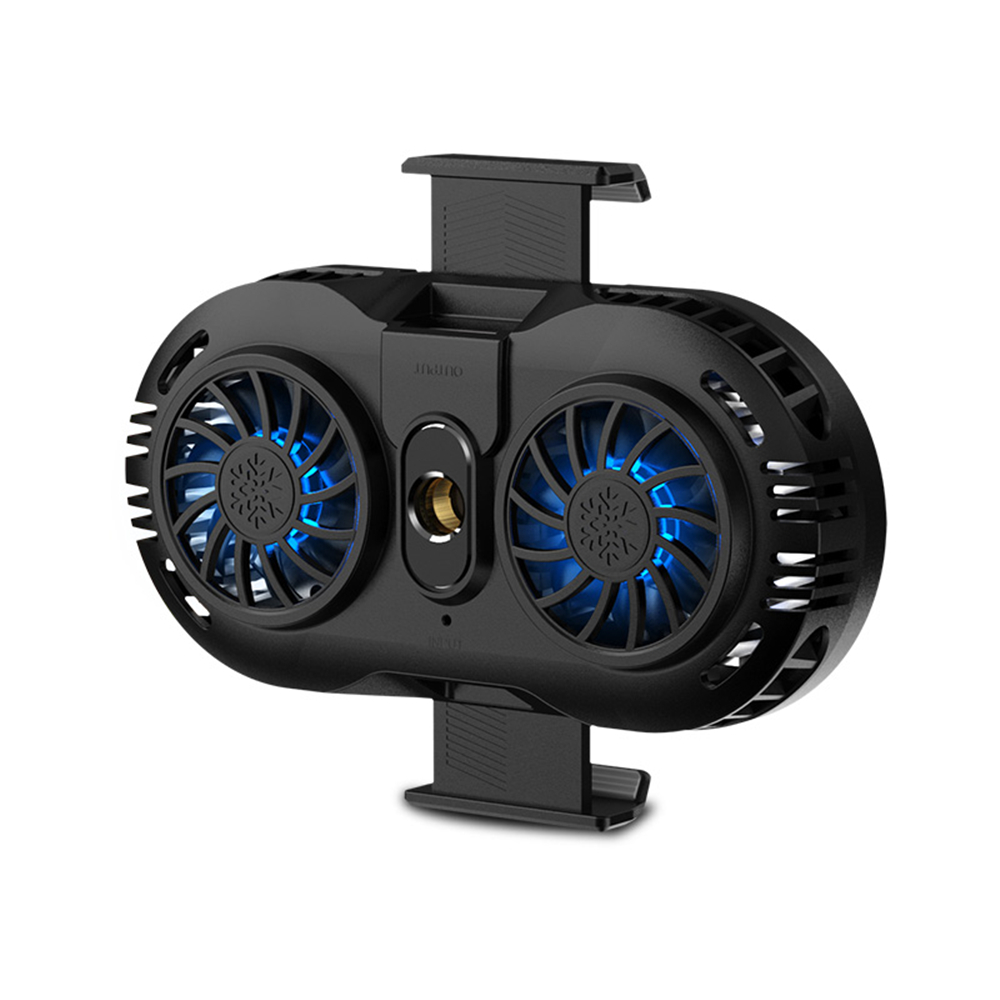 Handy Heizkörper Dual Fan Semiconductor Kühler Lüfter Spiel Rack Silent: Black