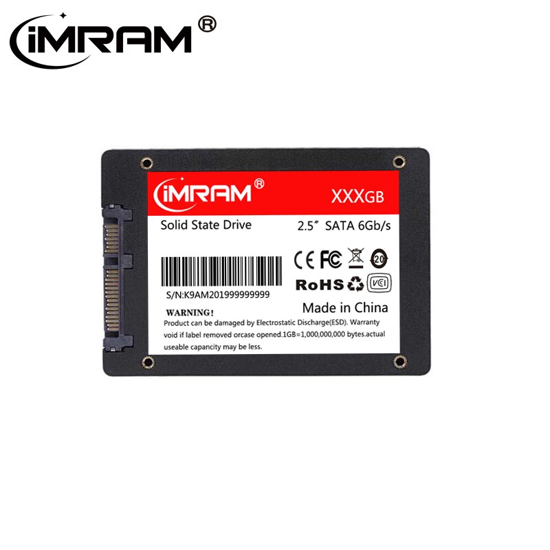 IMRAM – disque dur interne SSD de 480 go, 2.5 pouces, SATA iii, pour ordinateur de bureau, pc portable