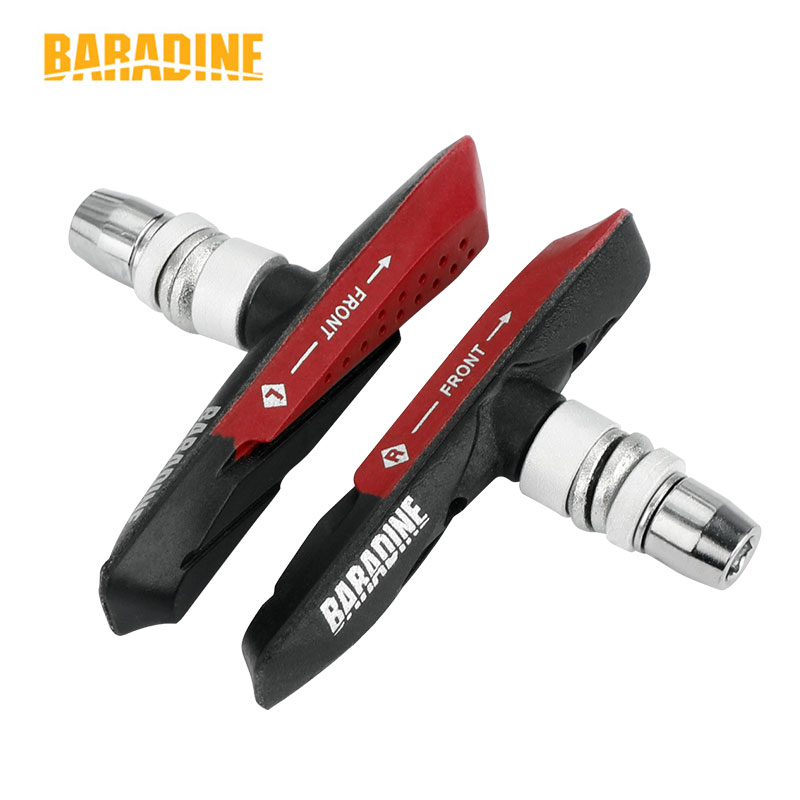 Baradine 959V 73mm MTB V-Brake Pads Mechanical Linear Pull Brakes Dual Compound Bicycle Brake Blocks All-Weather use