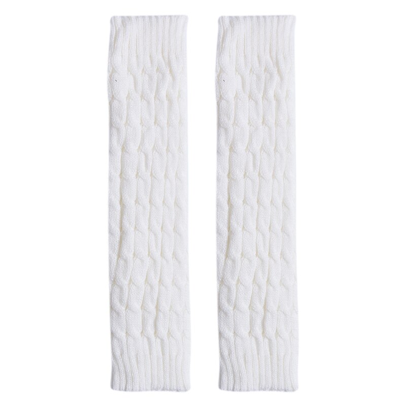 Jambières montantes en tricot pour femme, jambières, en laine, chaudes, solides, tenues d&#39;automne, hiver: A2