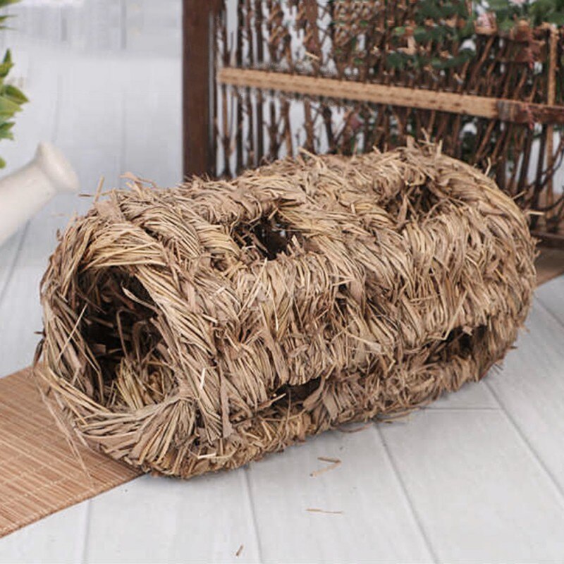 Paille armure Hamster Rat maison Cage petit Animal caché jeu aire de jeux Chinchilla cochons d'inde petit Animal jouet fournitures