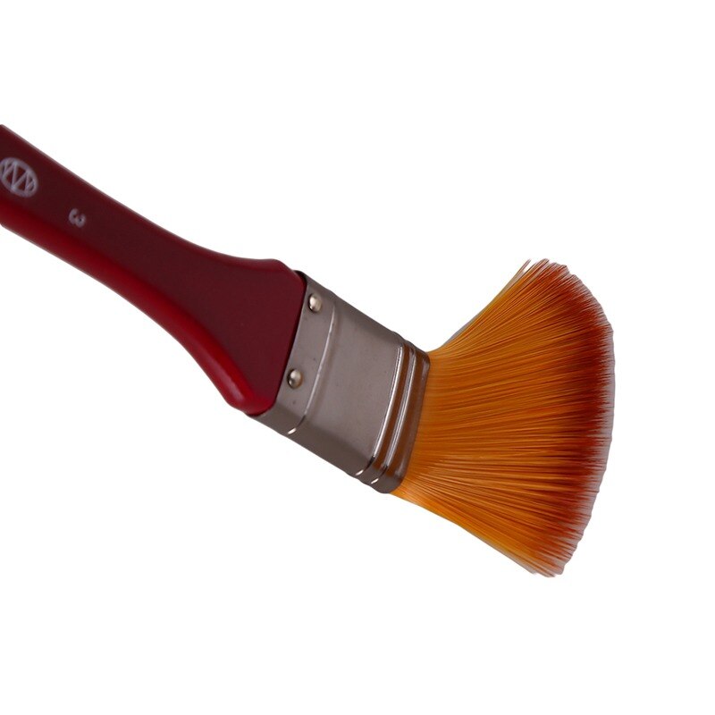 1PC Flat Nylon Hair Oil Painting Brush Acrylic Oil Paint Brush Scrubbing Brushes Art Supplies