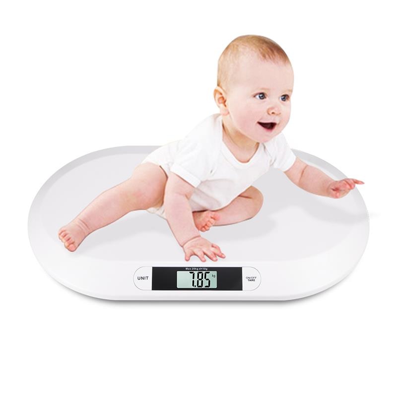 Babyvågar multifunktions digital display av intelligenta pojkar flickor elektroniska vågar tillväxt väger hälsa