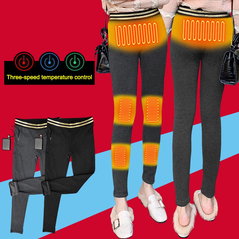 Leggings riscaldanti intelligenti da donna pantaloni riscaldanti autunnali e invernali pantaloni caldi elastici sottili per sci pesca viaggi caldi PantSma