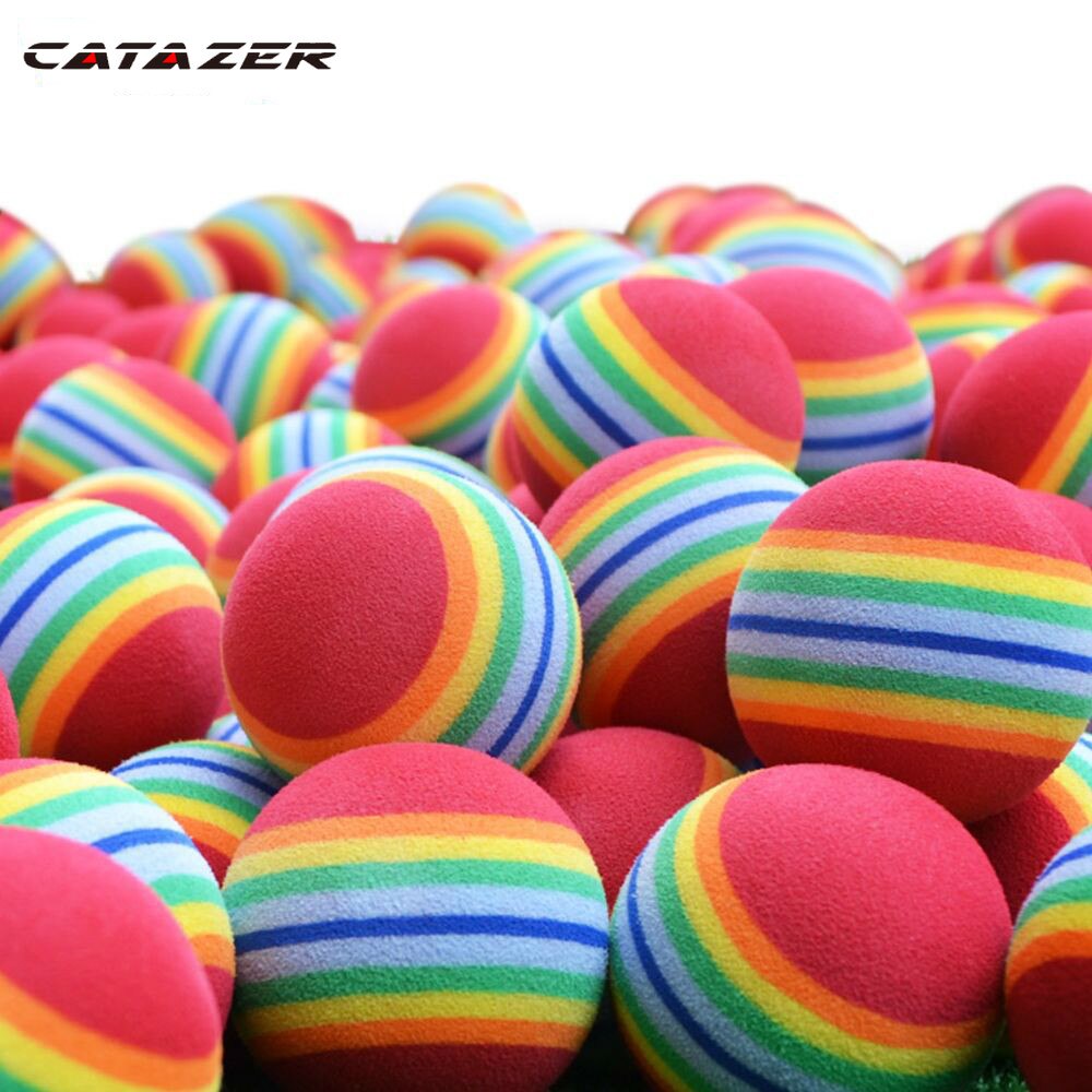 Catazer indoor golf swing training zachte sponsballen blauw rood 42.6mm hardheid 75 golfspel golfbenodigdheden accessoire golfbal