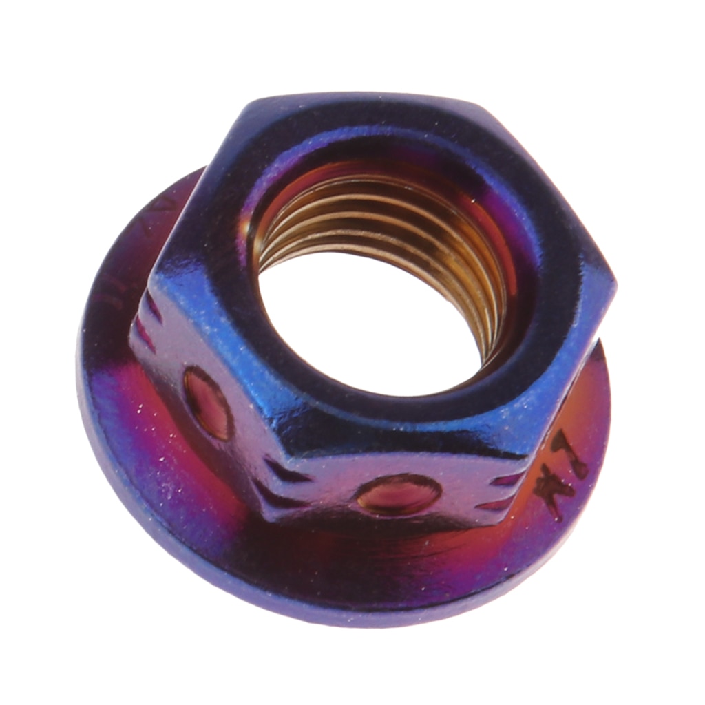 Stainless Steel Hex Serrated Flange Locking Nut M10 Fit & Screw Scooter