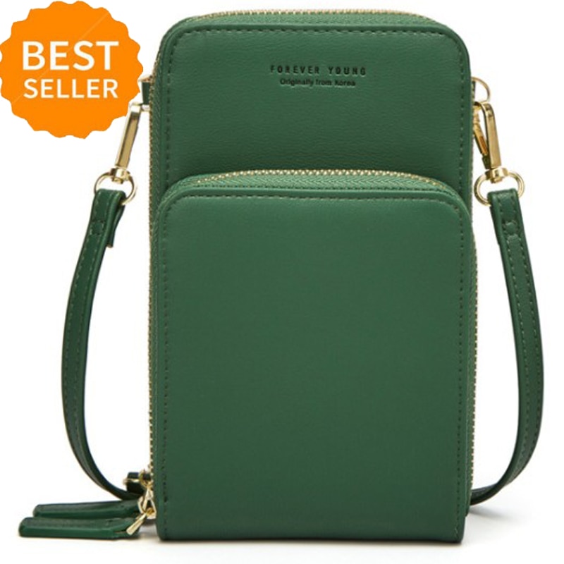 Small Crossbody Cell Phone Purse for Women Mini Messenger Shoulder Bag Wallet with Credit Card Slots