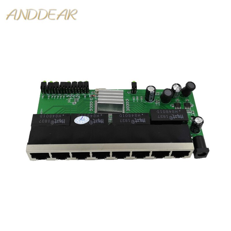 Oem modell 8 havn gigabit bytte om modul skrivebord  rj45 ethernet bytte om modul 10/100/1000 mbps lan hub bytte om modul 8 portas