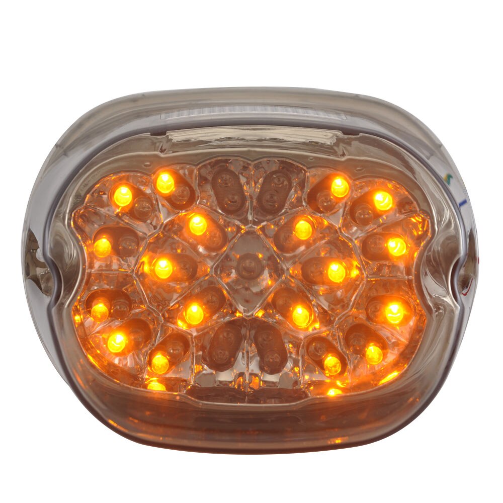 Motorcycle Tail Rear LED Light Brake Stop Lamp Modified Taillight For Harley Softail Touring XL FXST FLSTF FLSTSB FLHTC FLHTCU: W05-4 Smoked