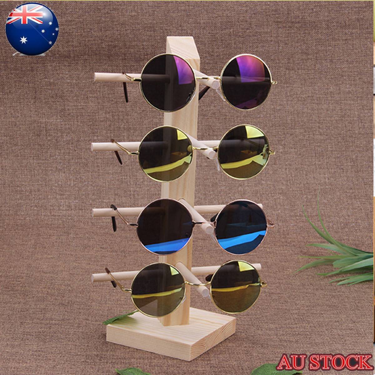 4/5/6 Layers Multi Layers Wood Sunglass Display Rack Shelf Eyeglasses Show Stand Jewelry Holder for Multi Pairs Glasses Showcase: 4 Layers