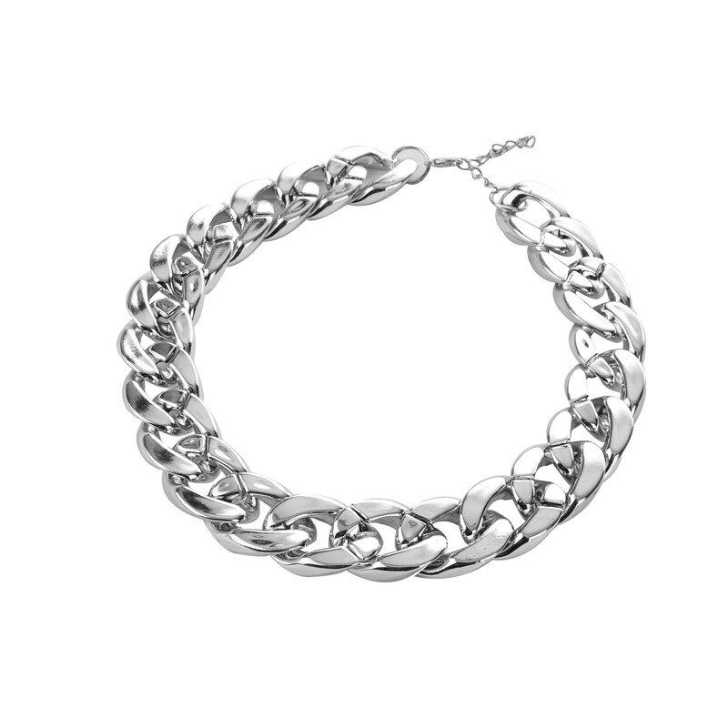 Vrouwelijke Mode Hip Hop Korte Kettingen Punk Goud Zilver Kleur Dikke Ketting Statement Ketting Vrouwen Sieraden