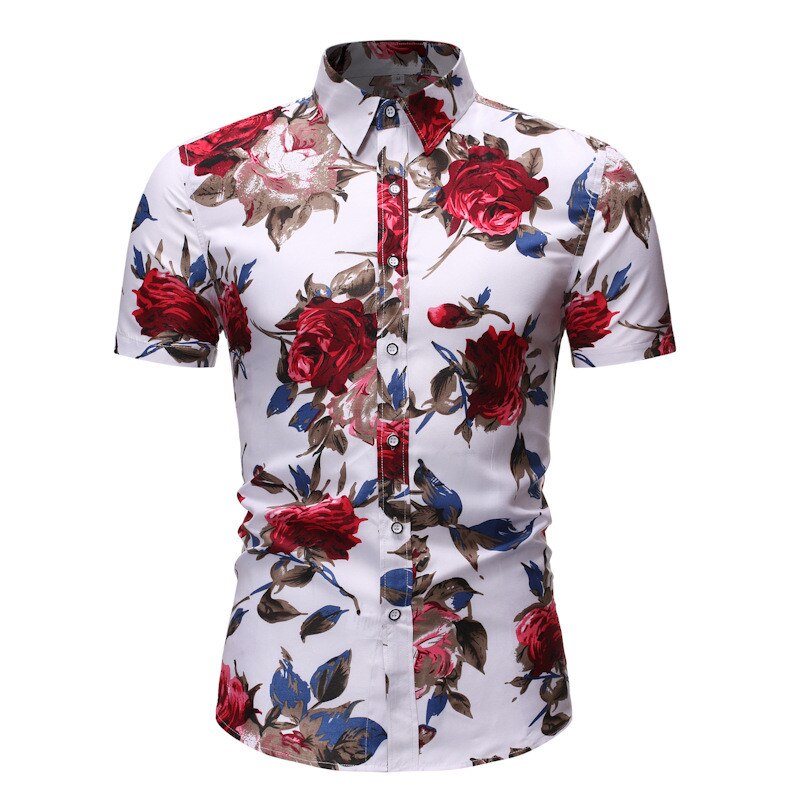 Conjuntos de verano para hombres, camisa hawaiana con estampado Floral y pantalones cortos, ropa de playa para hombres, ropa de vacaciones, conjunto de dos piezas 3XL