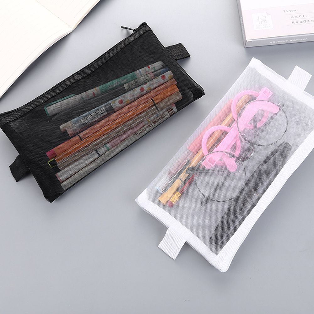 Multifunktionel gennemsigtig mesh skønhed lynlås rejse kosmetik taske bærbar toiletpose makeup taske origanizer