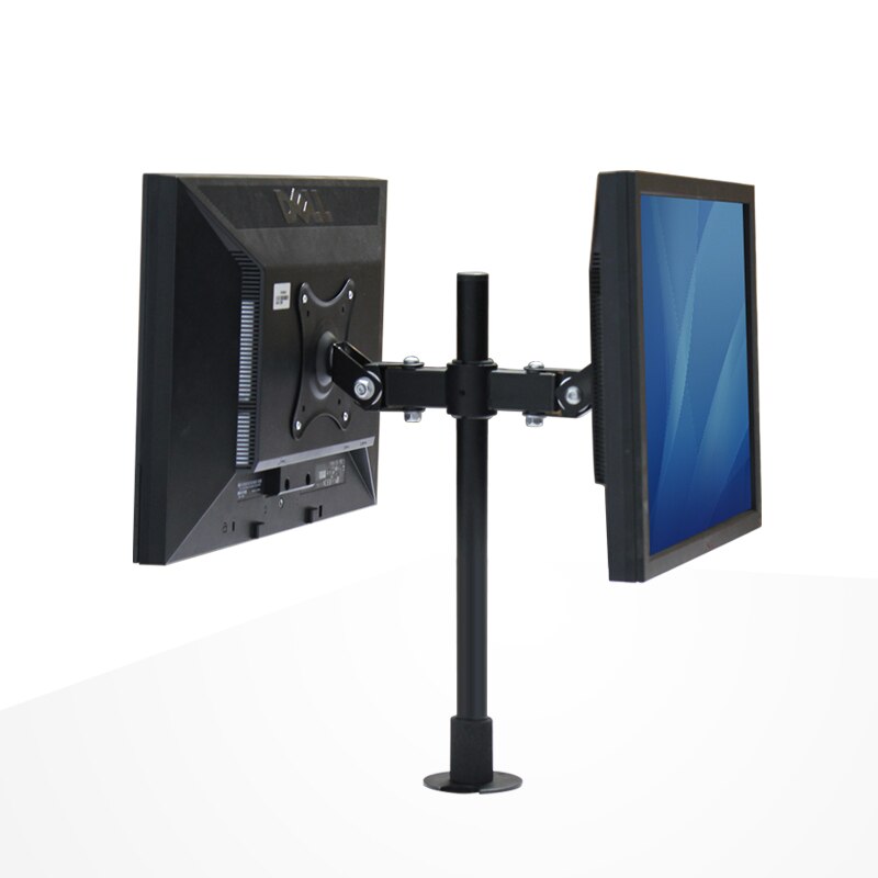 Dual LCD LED Monitor Holder Back to Back Desktop Grommet Mount Display Screen Rack TV Mount