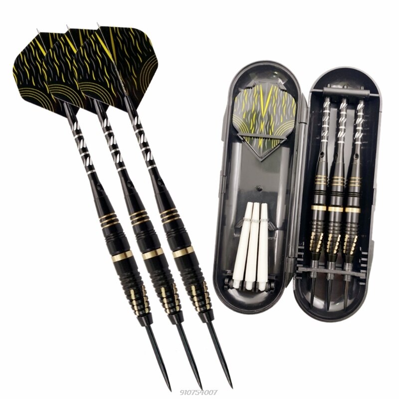 3 Pcs Competition Replaceable Sticks Needle Tip Darts Set with Storage Case Beginner Throwing Hard Dart