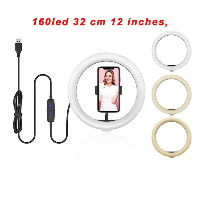 Selfie Stok Led Ring Licht Lamp Selfie Camera Studio Statief Stand Foto Video Dimbare, 5 "Bluetooth Selfie Stok Statief: Sky Blue