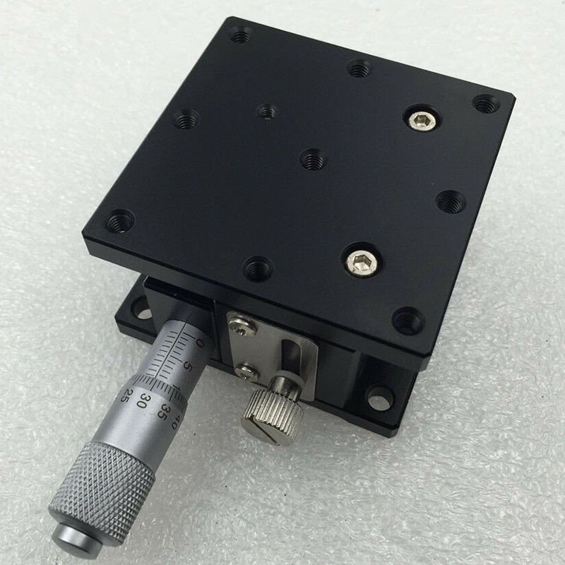 Z-akseli 60 x 60mm optinen siirtotaso erittäin tarkka mikrometrin korkeussäädettävä liukutaso liukupöytä  lz60