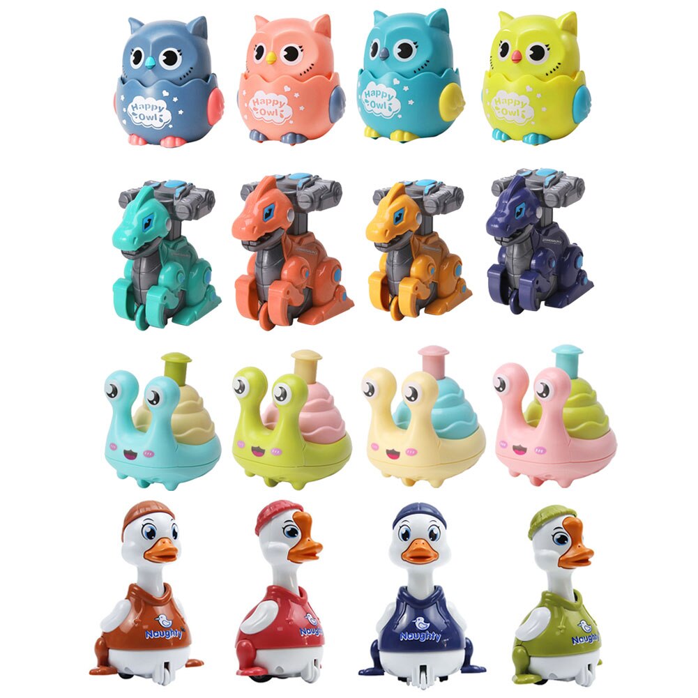 Cartoon Owl Car Toys Kid Early Educational Toys Kindergarten Interactive Inertial Table Game Toys