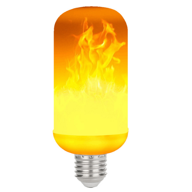 LED Vlam Effect Vuur Gloeilamp Flikkerende Vuur Kerstversiering Lichten E14 E27 Basis Vlam Lamp met Ondersteboven Effect: changeable / 2 pcs