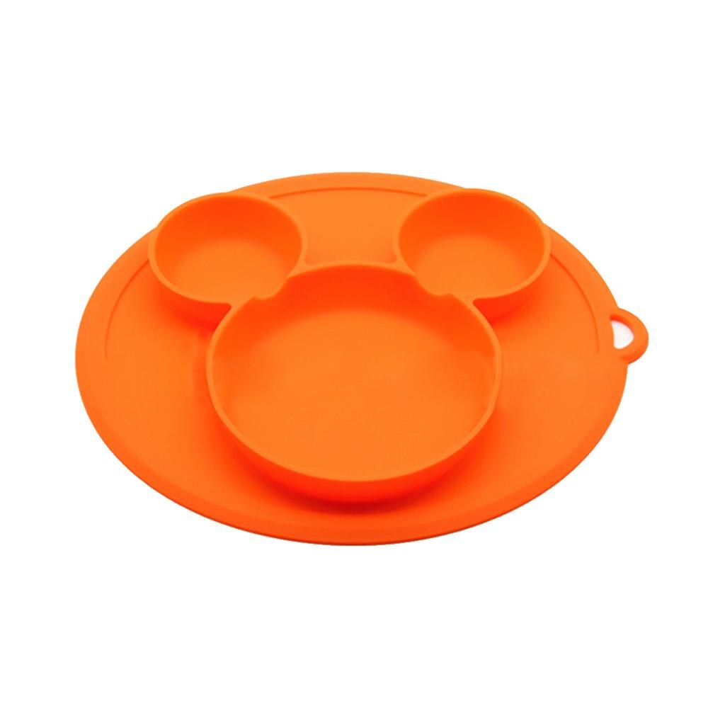 Børns silikoneskål sugeskål børn tallerken baby tallerken baby børn & #39 #39 fodring platos børn bordservice mad tallerken