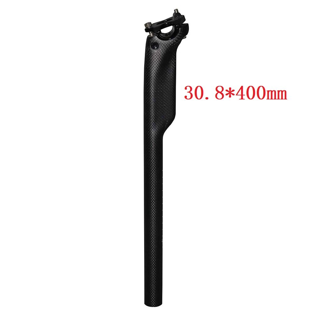 Full Carbon Fiber Zadelpen Fiets Mtb Bike Uit Racefiets Onderdelen Breken Wind Zadelpen: matte30.8x400mm