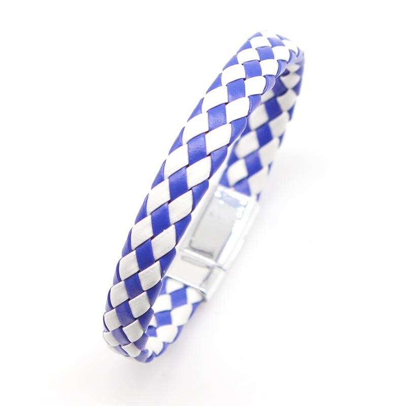 Totoabc mäns läder vävt armband par armband dam läder smycken handgjorda rep wrap armband herrsmycken: 9