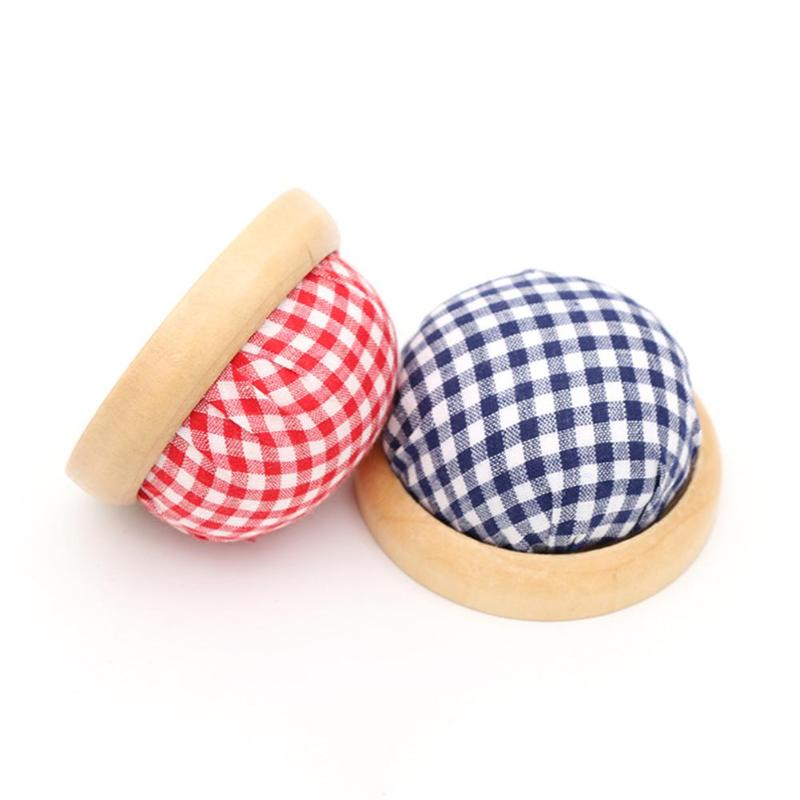 1pc mini artesanal bola em forma de diy artesanato agulha pino almofada titular acessórios de costura almofada de agulha pincoins