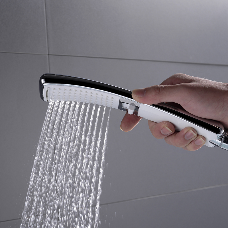 waterval 2 functies regendouche hoofd hoge druk handheld douche sproeier set waterbesparend met douche slang douche slib bar geborsteld nikkel mat zwart chroom gepolijste mode nieuw