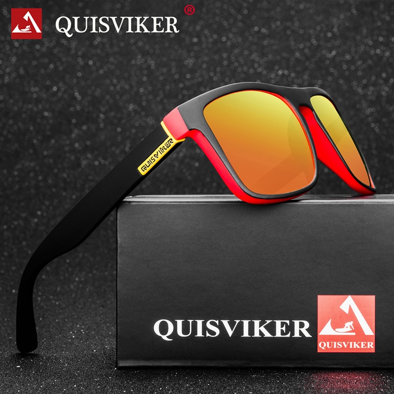 QUISVIKER gafas de sol polarizadas gafas de sol para hombres y mujeres gafas cuadradas para hombres gafas de conducción Retro Vintage UV400