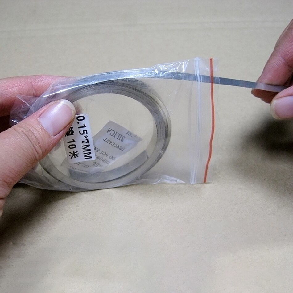 10 m 0.15mm x 7mm Ni Plated Nikkel Strip Tape nikkel plaat Voor Li 18650 Batterij Puntlassen compatibel Voor Spot Lasser Machine