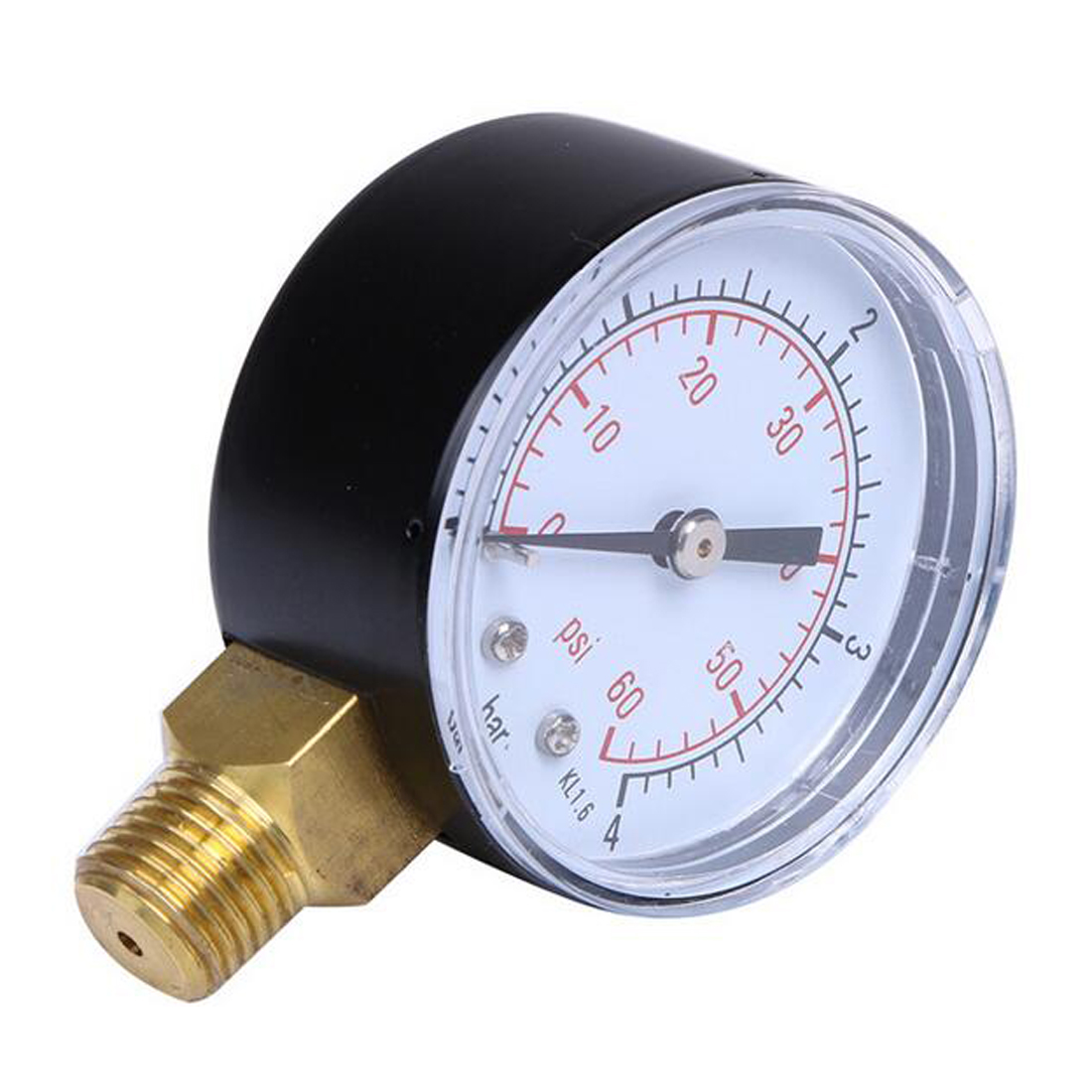 Utility Manometer 60PSI Side Mount 1/4 "Inch Pijp Draad Zwembad Spa Filter Water Lucht Olie Vacuüm Droog