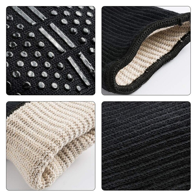 1/2 Uds guantes de barbacoa 300-500 grados centígrados extremo aramida resistente al calor guantes de seguridad parrilla BBQ Forro de algodón para cocina herramienta de horneado