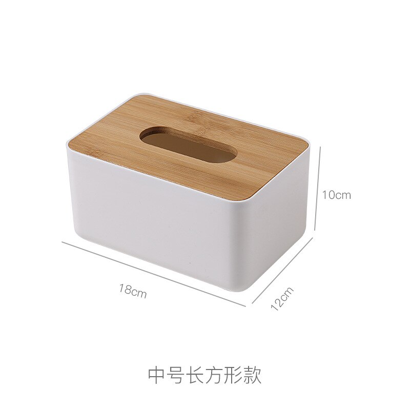 Tissue Box Wooden Cover Toilet Paper Box Solid Wood Napkin Holder Case Simple Stylish Tissue Paper Dispenser Home Car Organizer: A  Wooden cover